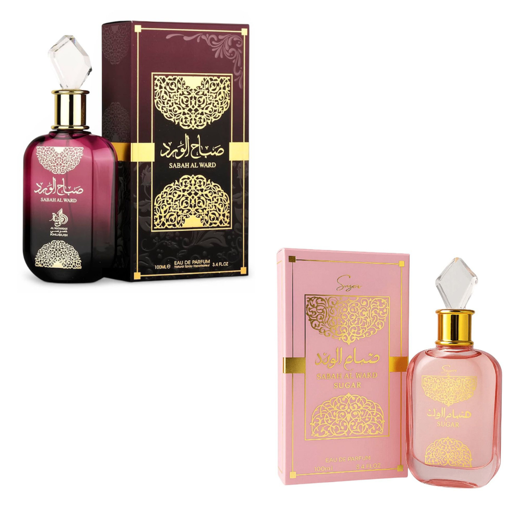 Kit Sabah Sugar + Sabah Al Ward 2 Perfumes 100ml Fragrância Feminina