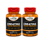2 Suplementos Creatina + Maca Peruana Força Energia E Performance