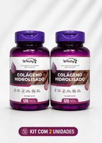 Kit De 2 Suplementos Colágeno Hidrolisado 2x120 Cáps Pele Cabelo Unhas