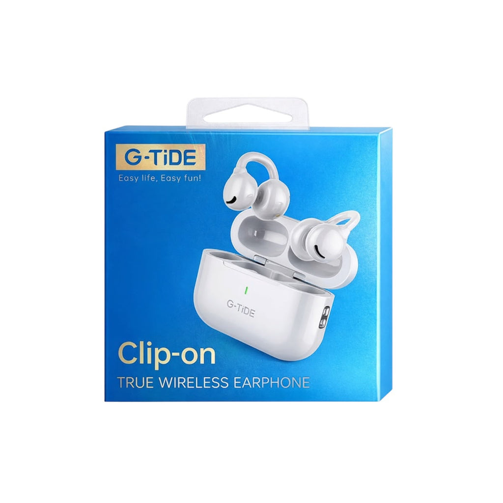 Fone De Ouvido Clip-On True Wireless Bluetooth Com Estojo