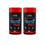 Kit Com 2 Suplementos Testo Max 2x30 Caps Energia Máxima