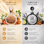 Kit Fakhar Rose + Fakhar Black Perfumes Árabes Luxo E Sofisticação