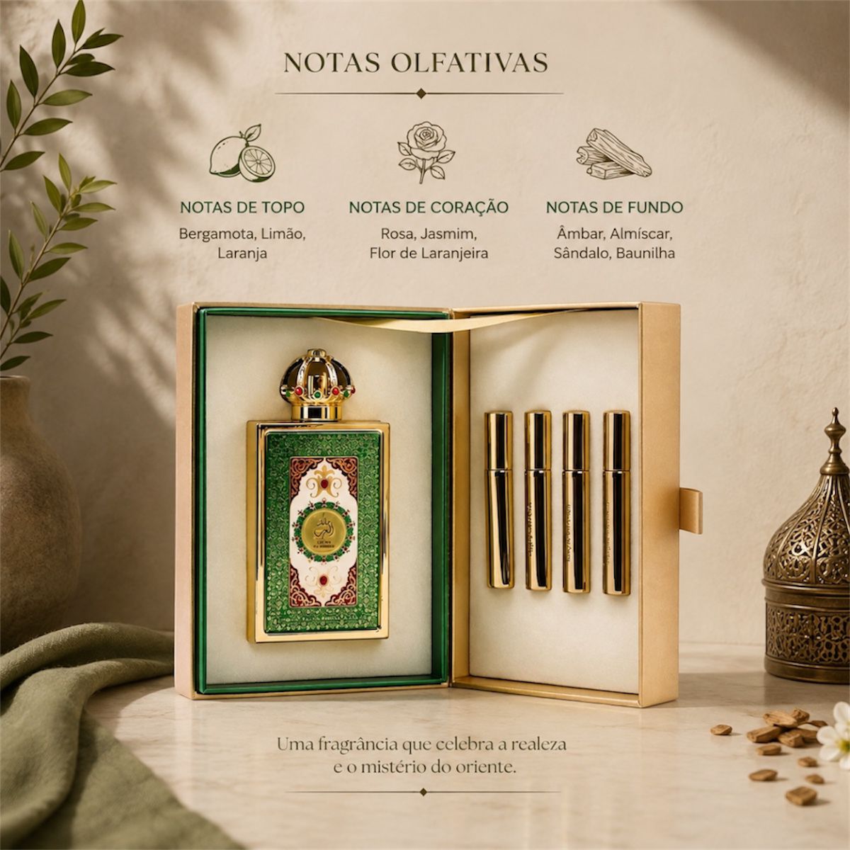 Queen Of Arabia Perfume Feminino 100ml Aroma Doce Envolvente