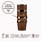 Mini Perfume Asad Bourbon 25 Ml Alta Fixação Fragrância Intensa