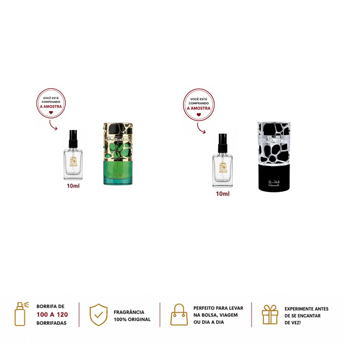 Qimmah For Women + Black Kit 2 Mini Perfumes 10ml