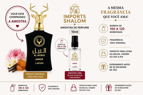 Al Noble Ameer 10ml Fragrância Masculina Domina O Ambiente