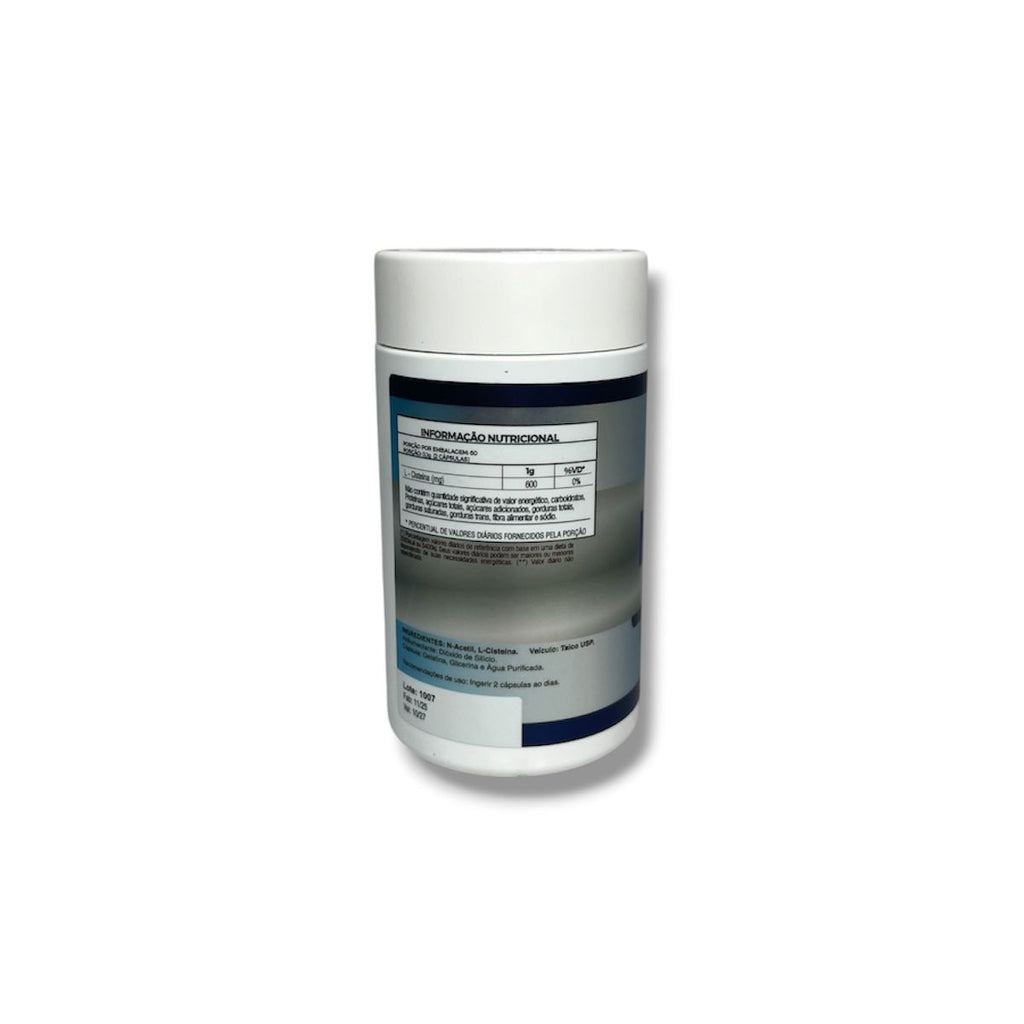 Suplemento NAC Acetilcisteína 60 Cápsulas Antioxidante Pulmões