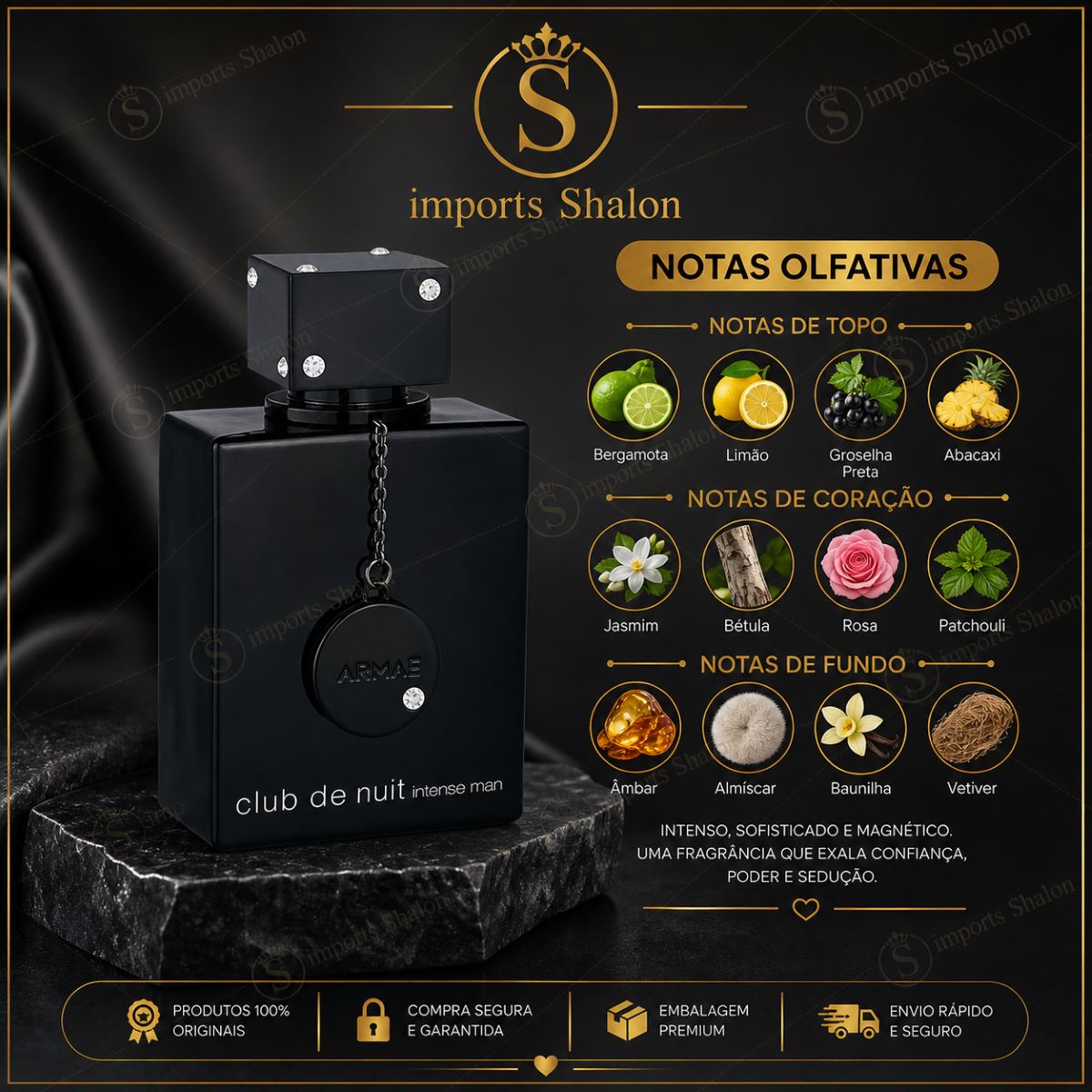 Club de Nuit Intense Man Perfume Masculino Marcante