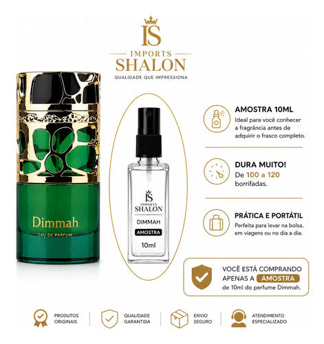 Perfume Qimmah Lattafa Feminino 10ml Elegante Longa Fixação