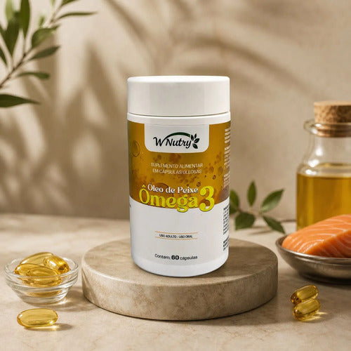 Ômega 3 Wnutry 60 Cáps Óleo De Peixe Alta Pureza Uso Diário