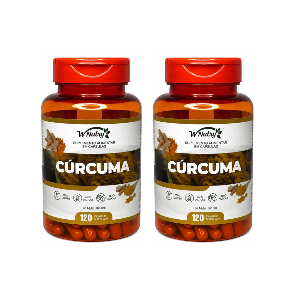 2 Suplementos Cúrcuma 2x120 Cápsulas Wnutry Antioxidante Natural