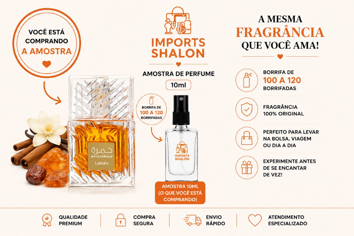 Mini Perfume Khamrah 10ml Fragrância Oriental Intensa