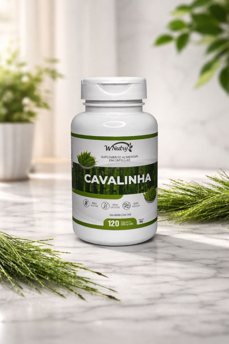 Suplemento Cavalinha Wnutry 120 Cápsulas Beleza Pele Cabelo Unhas