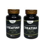 Kit De 2 Suplementos Creatina 120 Cáps Monohidratada 100% Pura