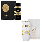 Kit Casal Yara Moi + Asad Black Perfumes Árabes Alta Fixação