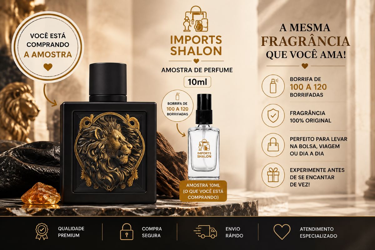 Mini Perfume Rayhaan Lion 10ml Doce Especiado Masculino