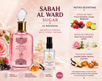 Sabah Al Ward Sugar 10ml Perfume Feminino Luxo