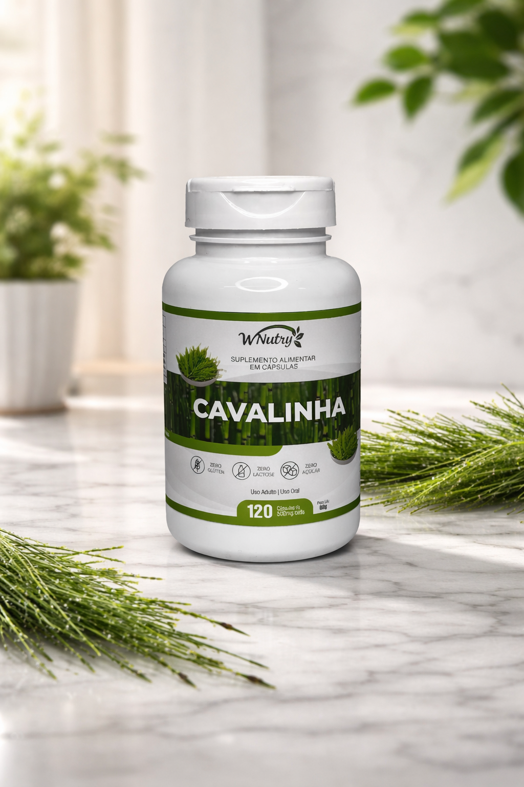 Suplemento Cavalinha Wnutry 120 Cápsulas Beleza Pele Cabelo Unhas