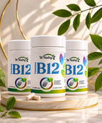 3 Suplementos Vitamina B12 Wnutry 3x60 Cápsulas Alta Potência