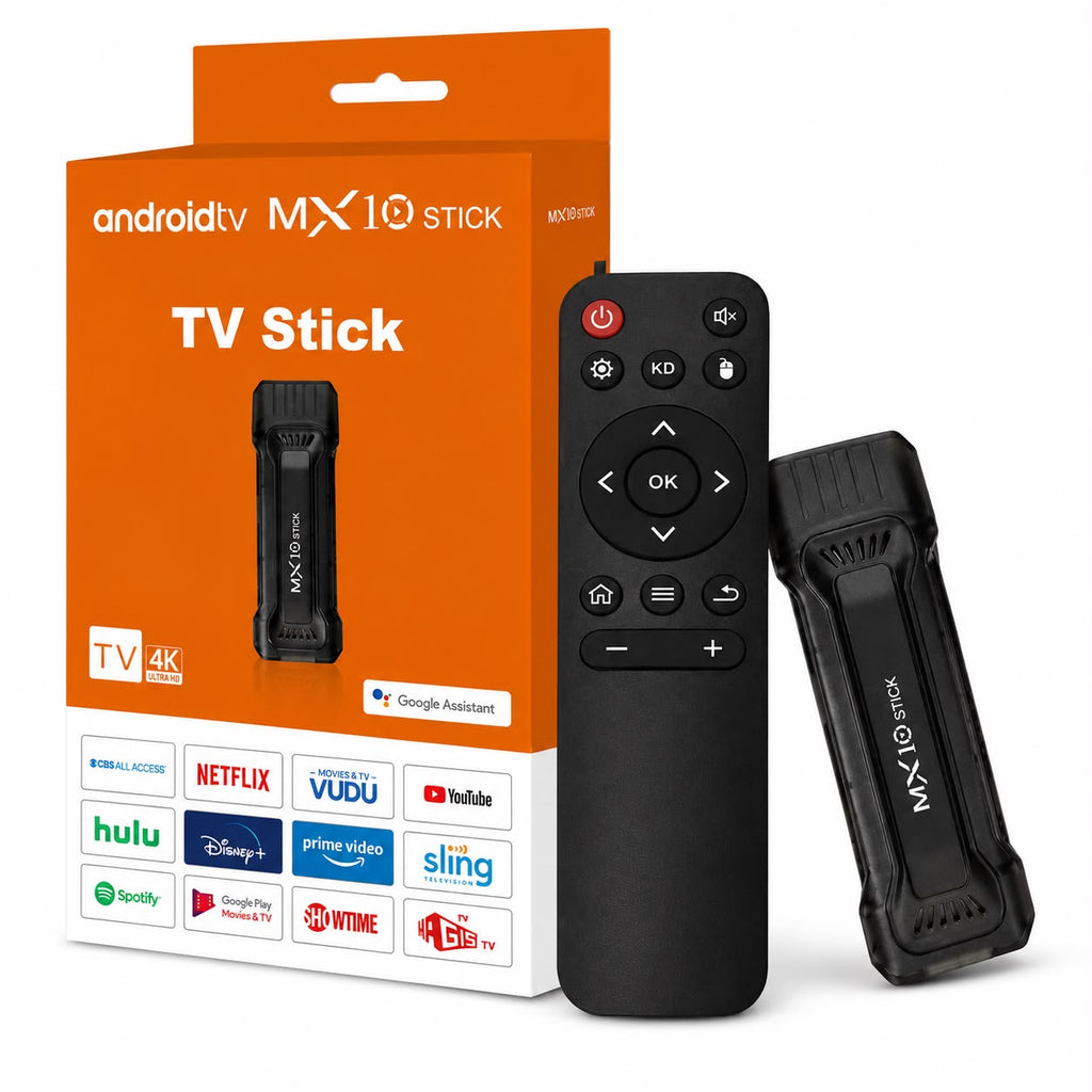 MX10 Stick 4K Ultra HD Wi-Fi Reprodutor Multimídia