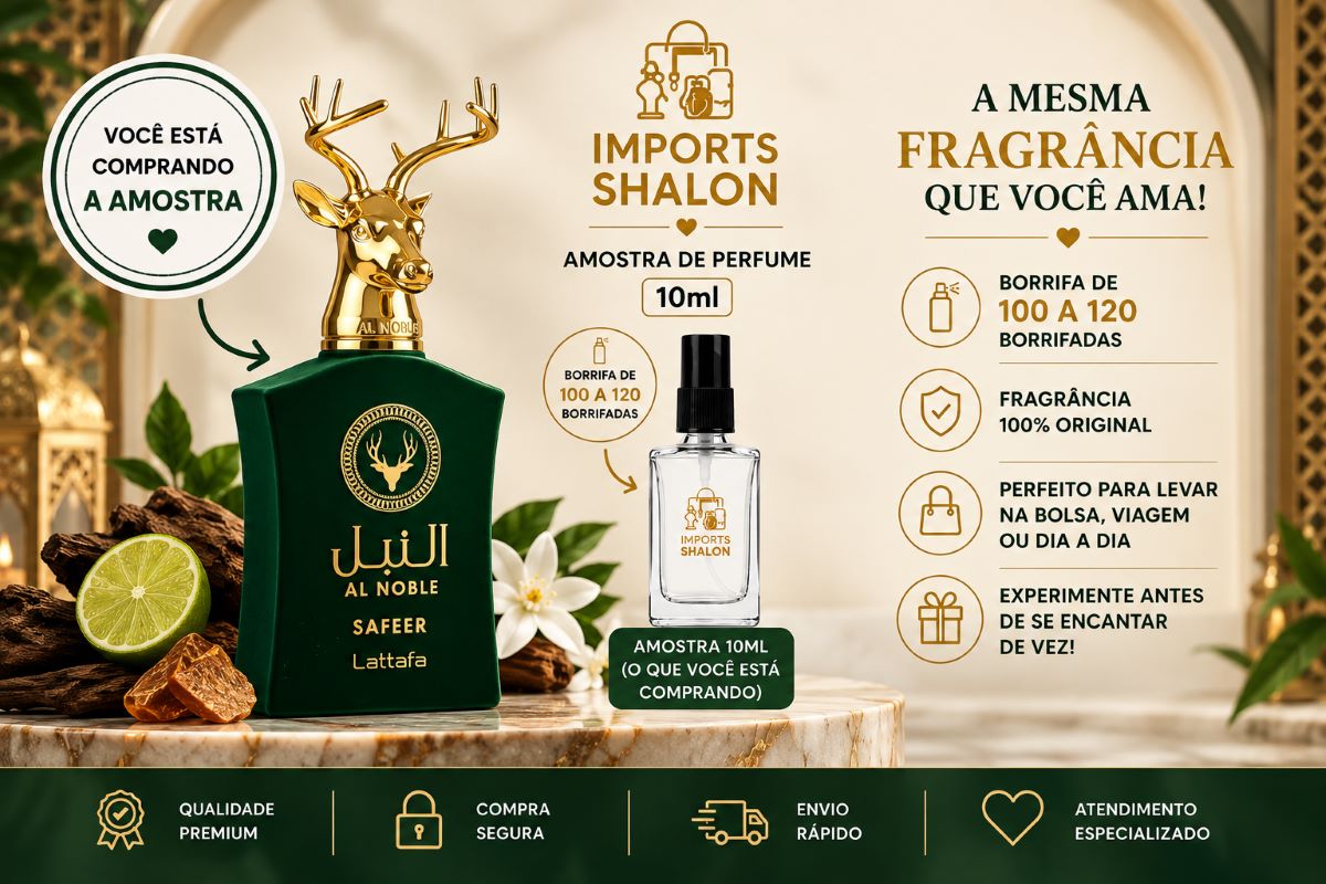 Mini Perfume Al Noble Safeer 10ml Cítrico Especiado