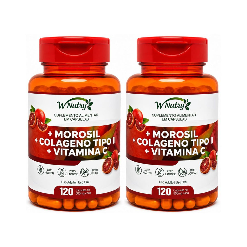 2 Suplementos Morosil + Colágeno Tipo 2 E Vitamina C Power Fit