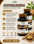 2 Suplementos Ashwagandha Fórmula Extrema Alta Potência