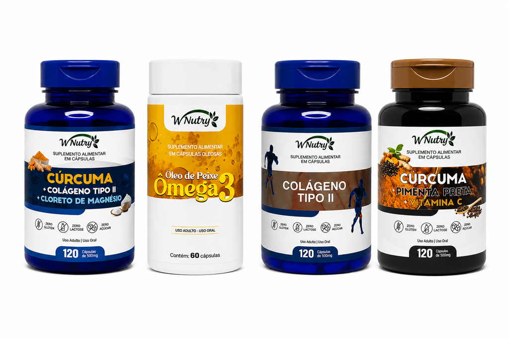 Kit De Suplementos Vida Ativa Premium Qualidade E Vitalidade
