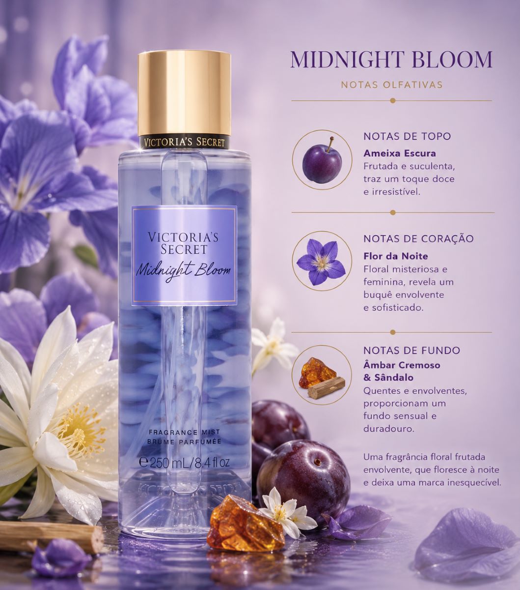 Body Splash Victoria's Secret Midnight Bloom 250ml