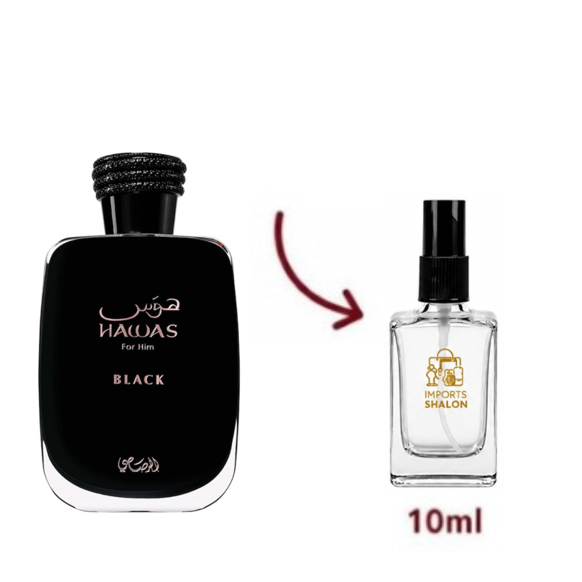 Hawas Black 10ml Mistério e Presença em Cada Gota