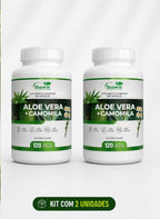 2 Suplementos Aloe Vera + Camomila 2x120 Caps Ysawit Natural