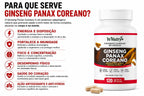 Suplemento Ginseng Panax Coreano 120 Caps Energia Máxima
