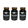 3 Suplementos Creatina  3x120 Cáps Monohidratada 100% Pura