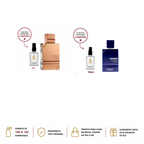 Kit 2 Mini Perfumes Al Haramain Amber Oud e Dubai Night 10ml