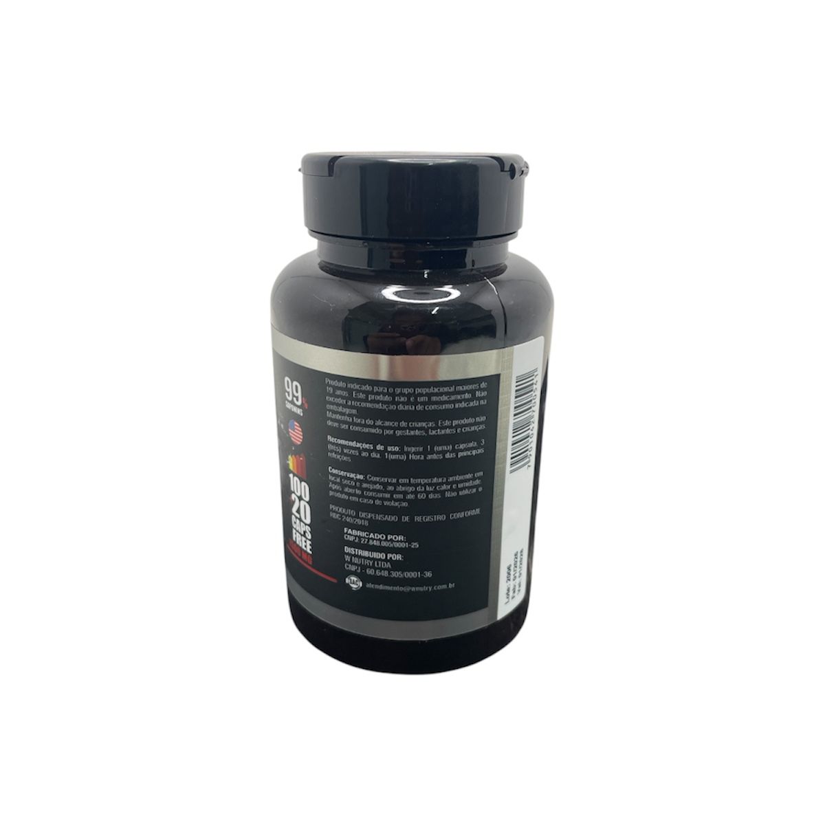Suplemento Tribulus Terrestris Max Testo Plus Alta Potência 120 Cápsulas
