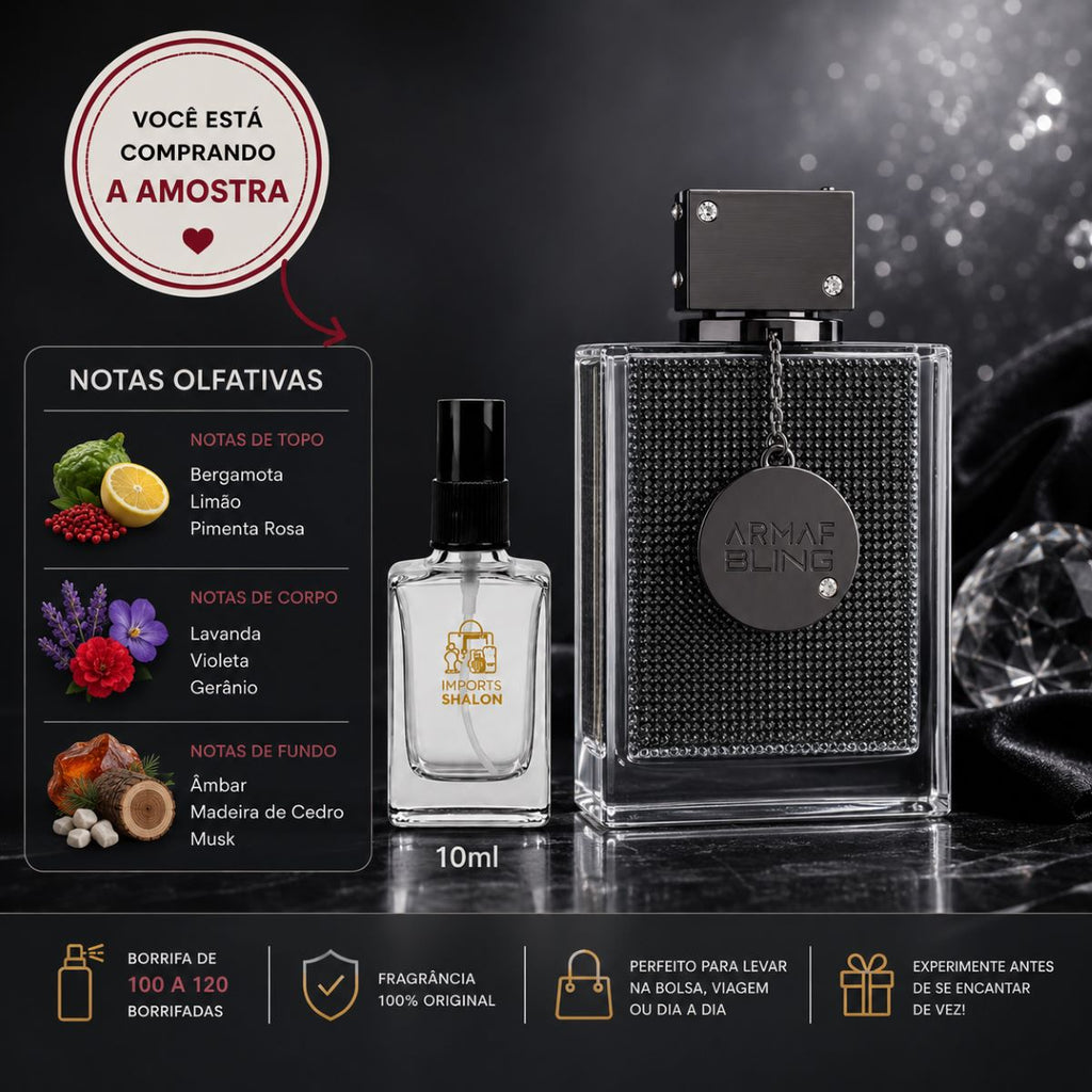 Club De Nuit Bling 10ml Aroma Radiante de Presença Marcante