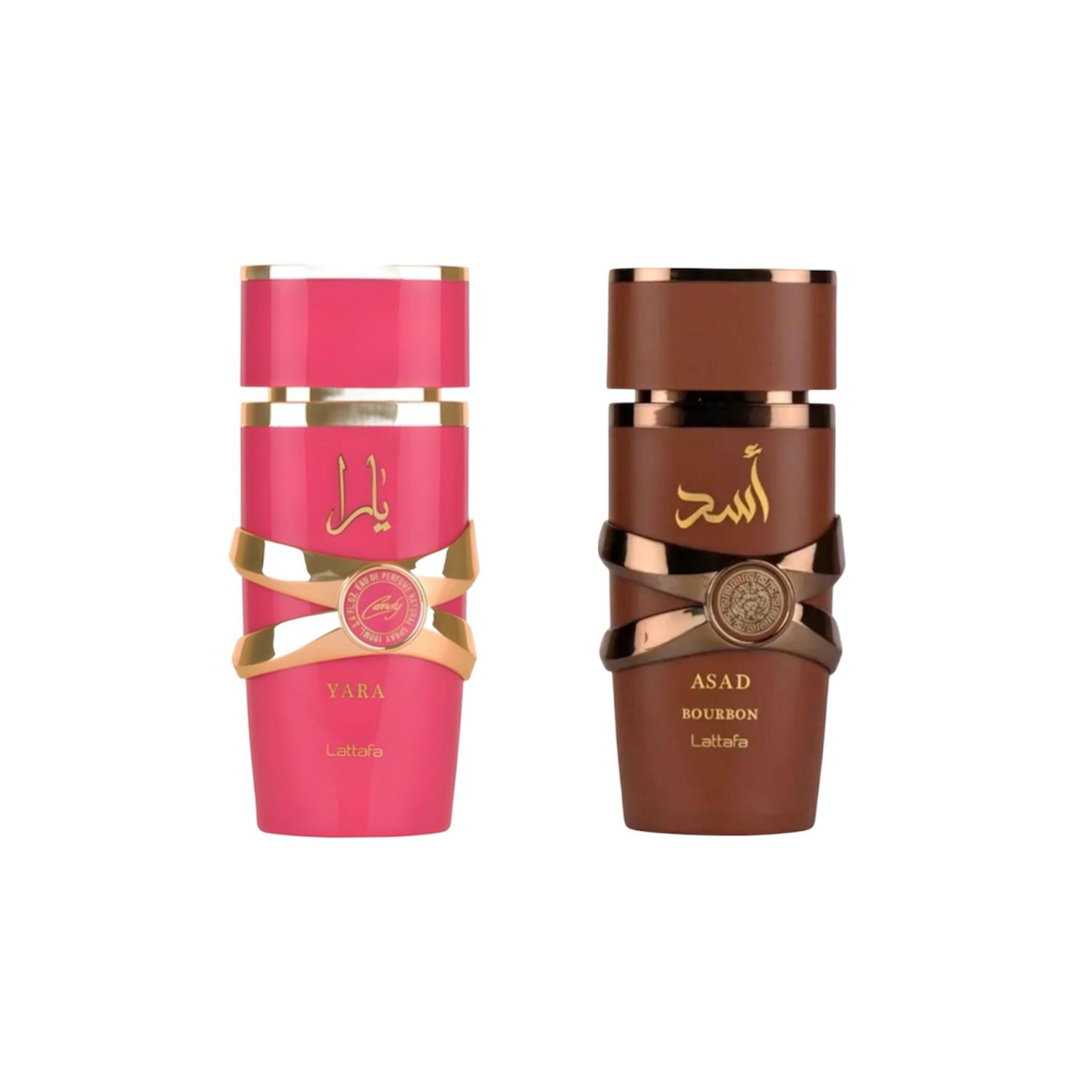 Kit Asad Bourbon + Yara Candy Perfumes Árabes Luxo Exclusivo