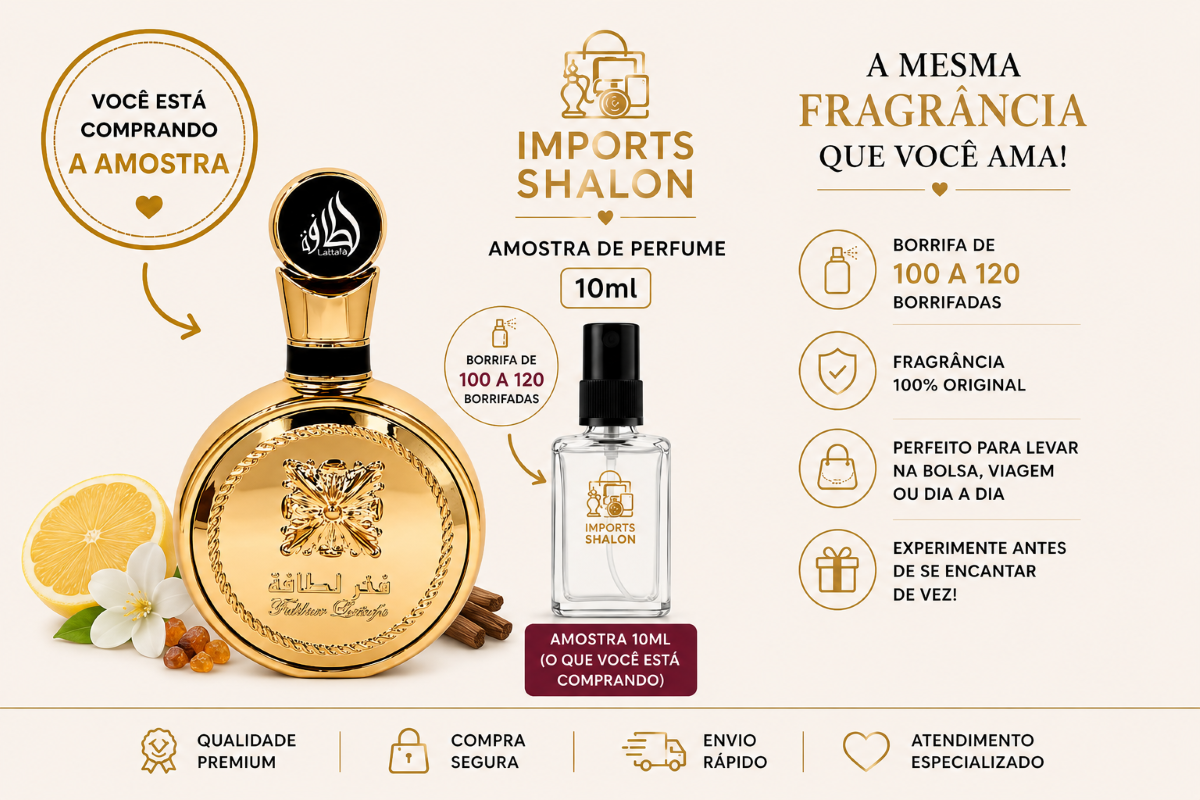 Mini Perfume Fakhar Gold 10ml Eau De Parfum Alta Fixação