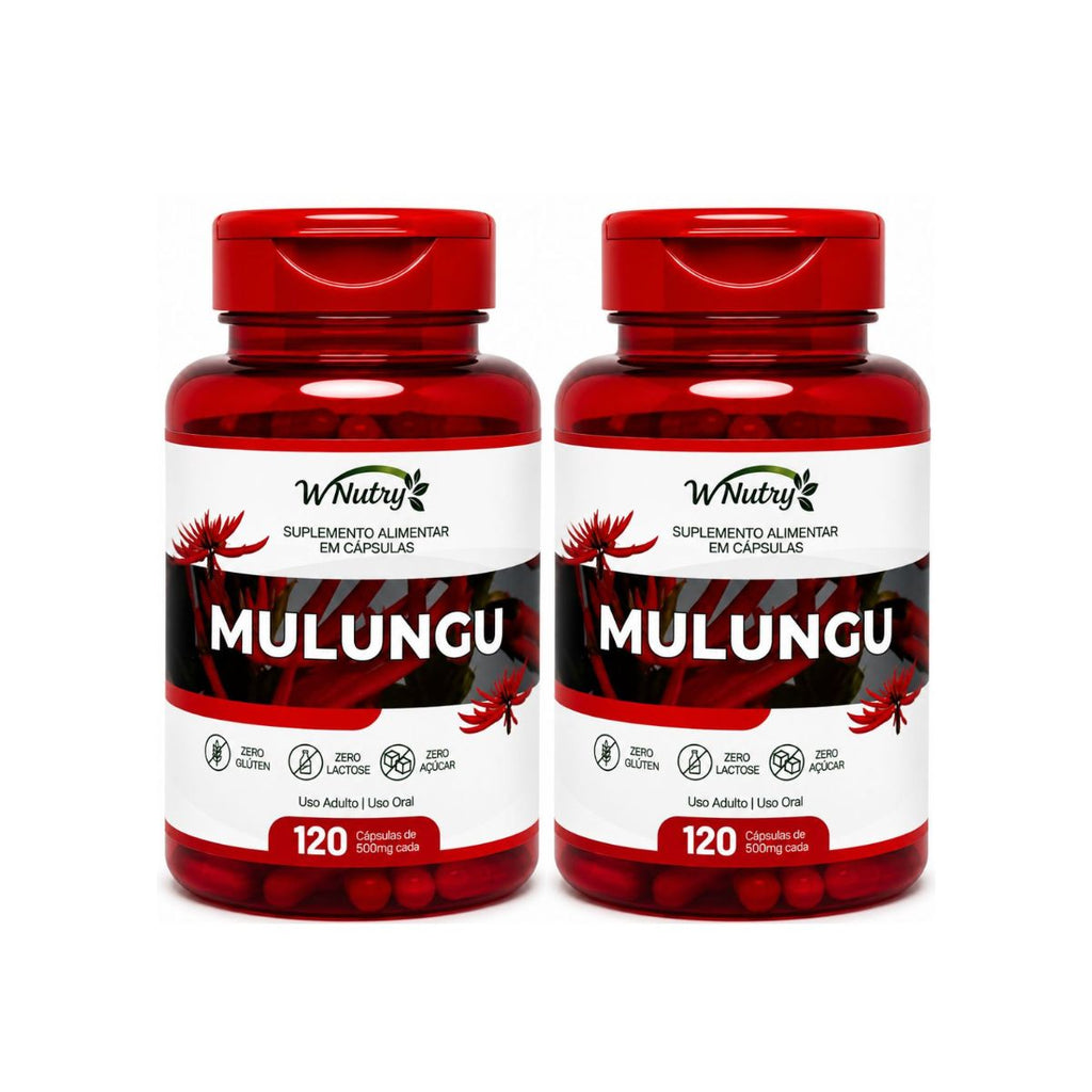 Kit De 2 Suplementos Mulungu 2x120 Cápsulas Relaxamento Natural