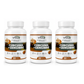 Kit 3 Suplementos Cúrcuma + Gengibre Wnutry 120 Caps Poder Natural