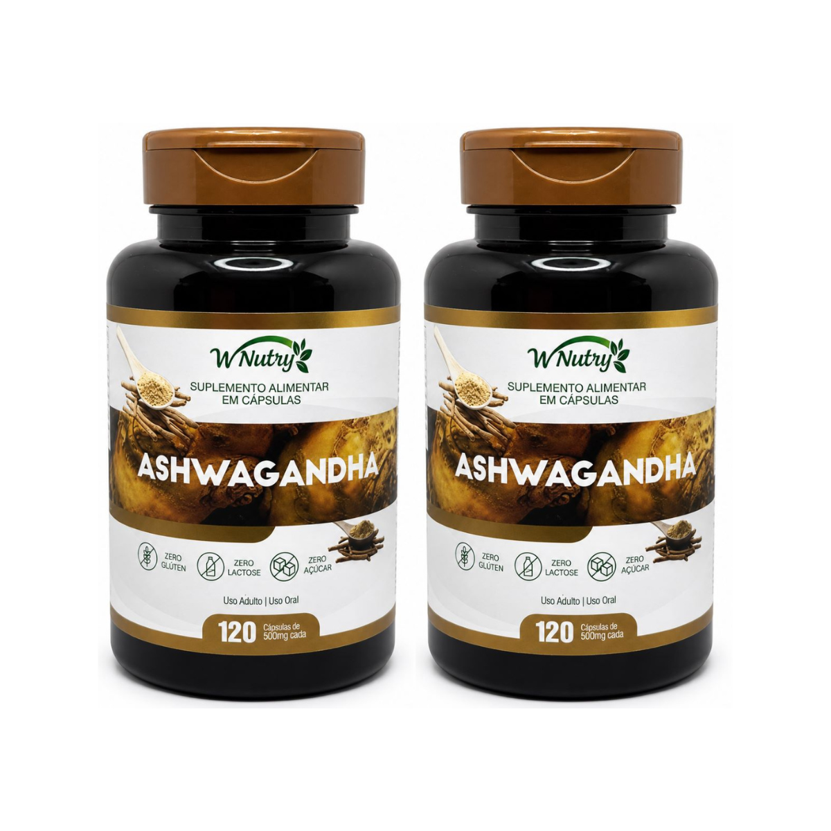 2 Suplementos Ashwagandha Fórmula Extrema Alta Potência