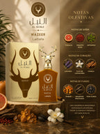 Perfume Al Noble Wazeer  100ml Fragrância Masculina Elegante