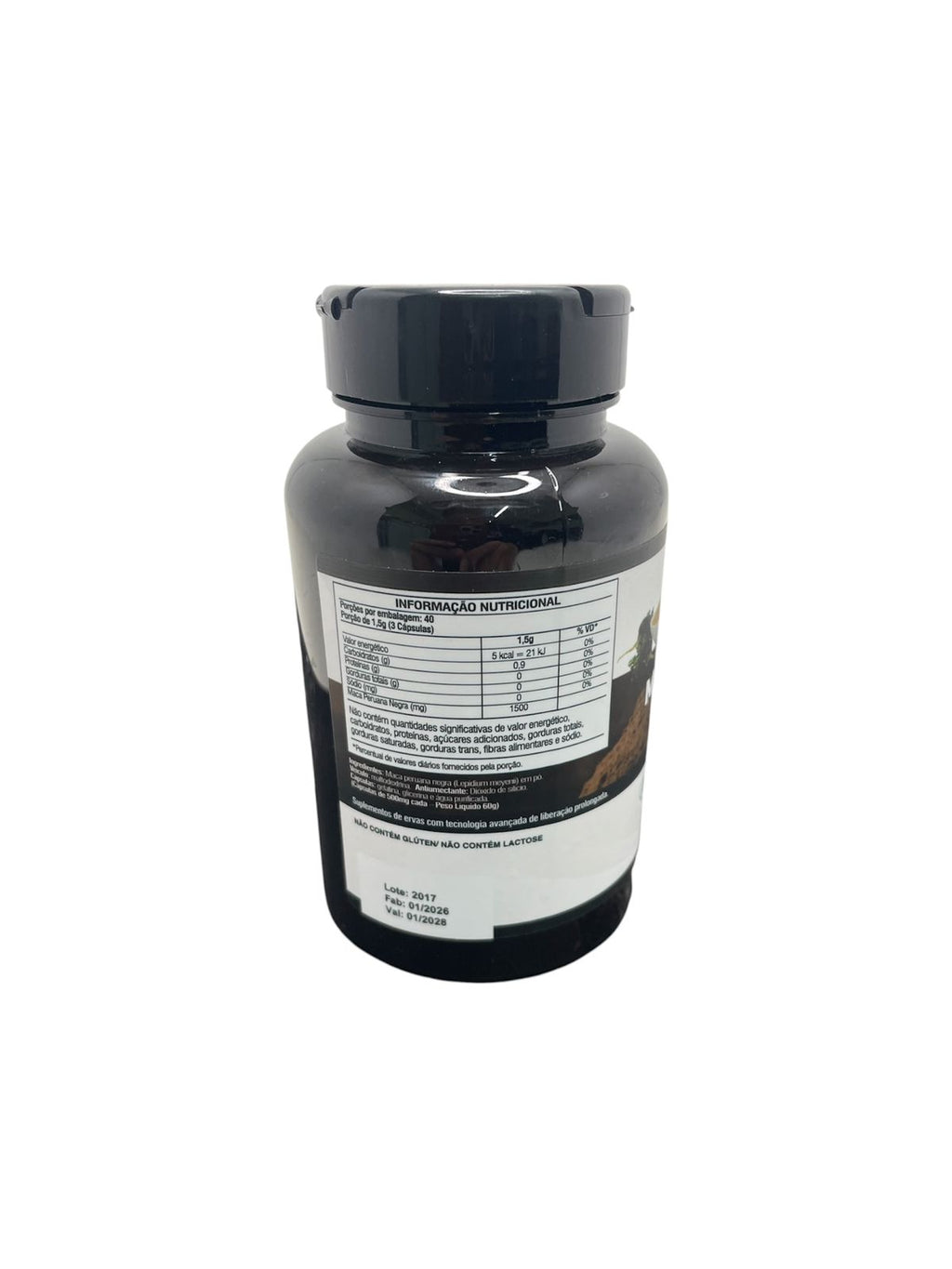 Suplemento Maca Peruana Negra Fórmula Premium Alta Potência 120 Caps