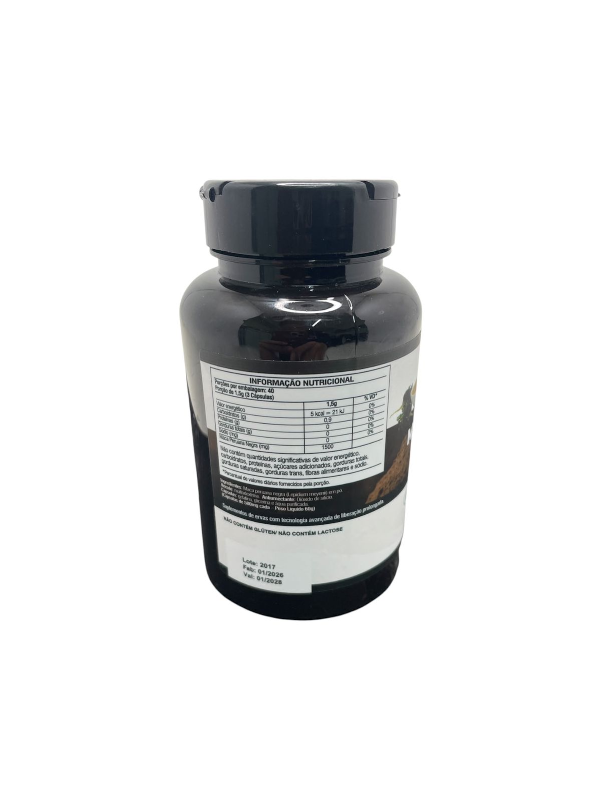 Suplemento Maca Peruana Negra Fórmula Premium Alta Potência 120 Caps