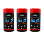 Kit De 3 Suplementos Testo Max 3x30 Caps Energia Máxima E Alta Performance