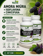 2 Suplementos Amora Miura Isoflavona Cimicífuga 2x120 Cáps