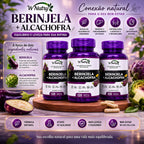 Kit 3 Suplementos De Berinjela + Alcachofra 3x120 Cápsulas