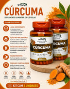 2 Suplementos Cúrcuma 2x120 Cápsulas Wnutry Antioxidante Natural