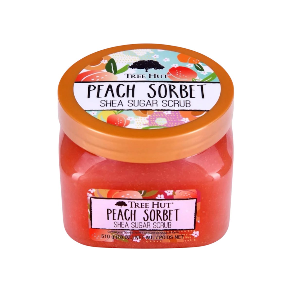 Esfoliante Corporal Tree Hut Peach Sorbet 510g Cuidado Premium