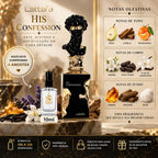 Mini Perfume His Confession 10ml Baunilha Amadeirada